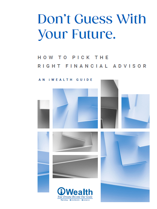 Abstract blue, white and grey image for How to Pick The Right Financial Advisor